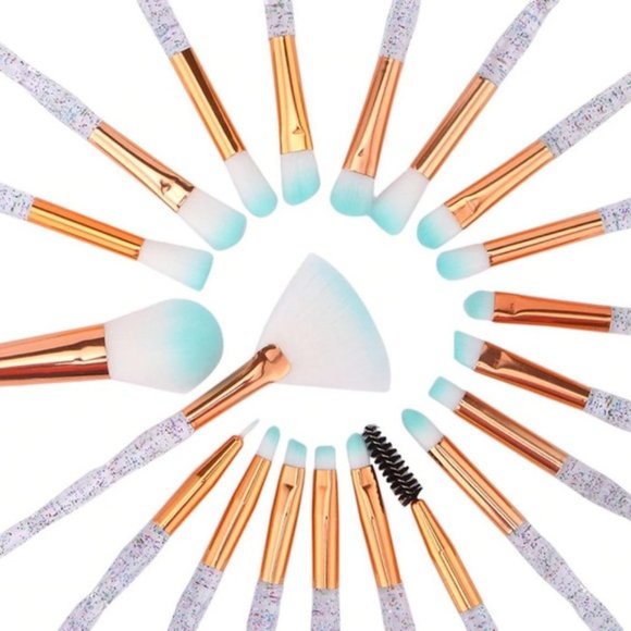 NEW 20pc Glitter Makeup Brush Set - Picture 3 of 6